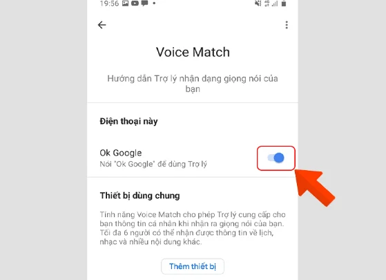 Thiết lập giọng nói Google